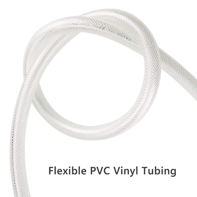 Eastrans 3/4" ID x 50 Ft High Pressure Braided Clear PVC Vinyl Tubing Flexible Vinyl Tube, Heavy Duty Reinforced Hose Tubing, BPA Free and Non Toxic - Image 5